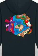 Lade das Bild in den Galerie-Viewer, Space Weltkugel Hoodie black