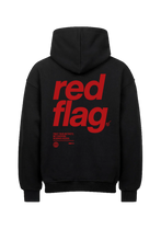 Lade das Bild in den Galerie-Viewer, Red Flag Oversized Hoodie
