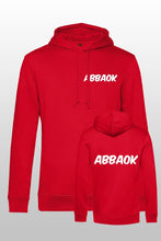 Lade das Bild in den Galerie-Viewer, Abbaok Schriftzug Hoodie Rot Duo