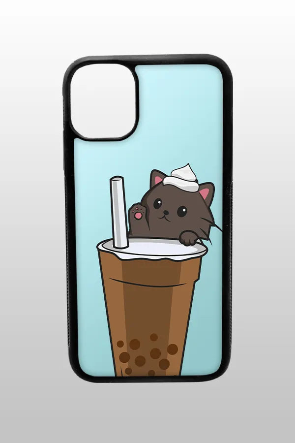 Hannahccino Cat Handyhülle Blue