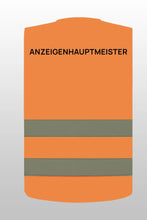 Lade das Bild in den Galerie-Viewer, Anzeigenhauptmeister Warnweste Orange

