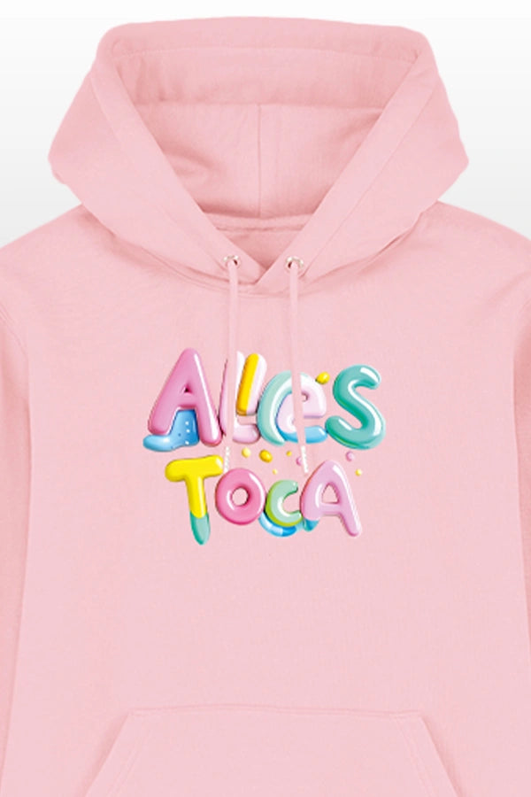 AllesToca Art Hoodie Cotton Pink