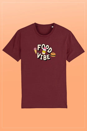Food Vibe T-Shirt burgundy