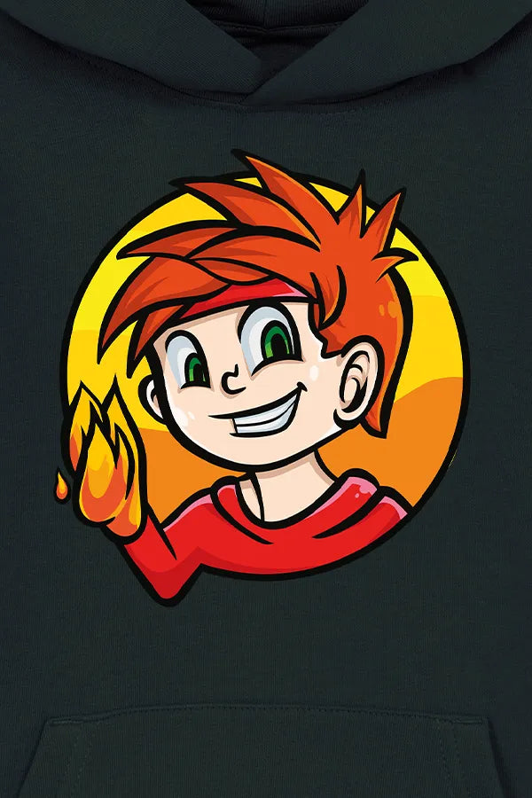 SpaceMitFeuer Kids Hoodie black