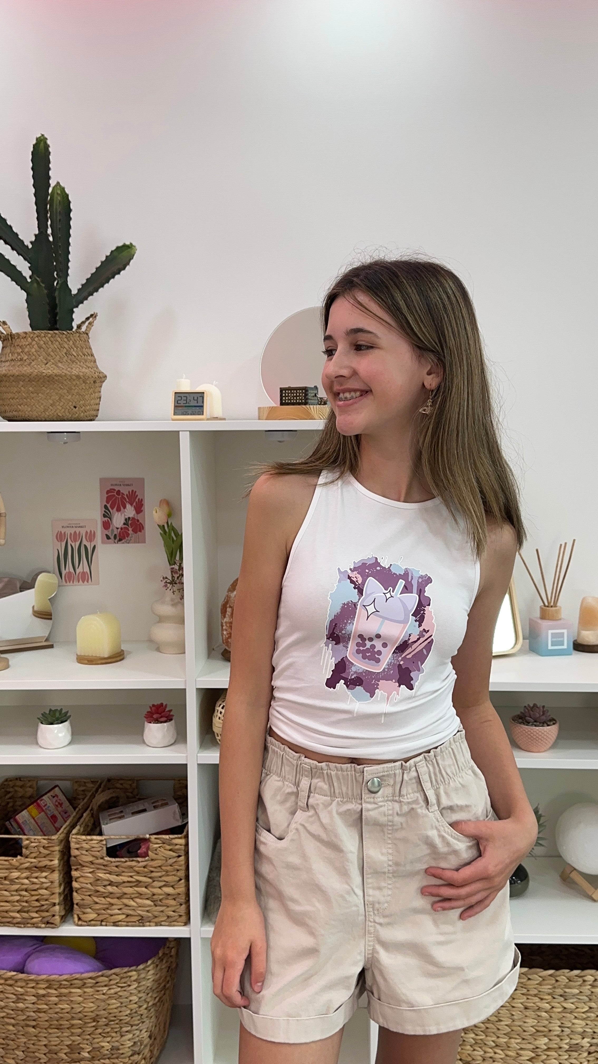 AVAS BUBBLE TEA EXPLOSION TANKTOP LIGHT