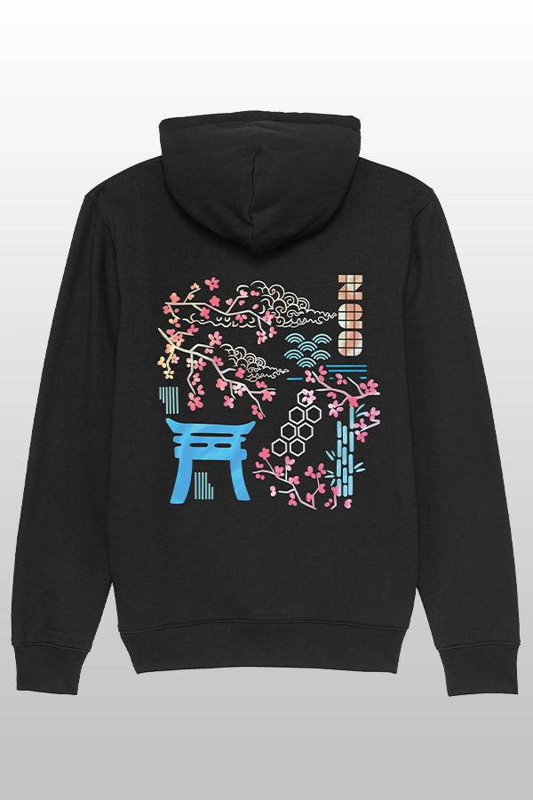 Kirschblüten Zipp Hoodie