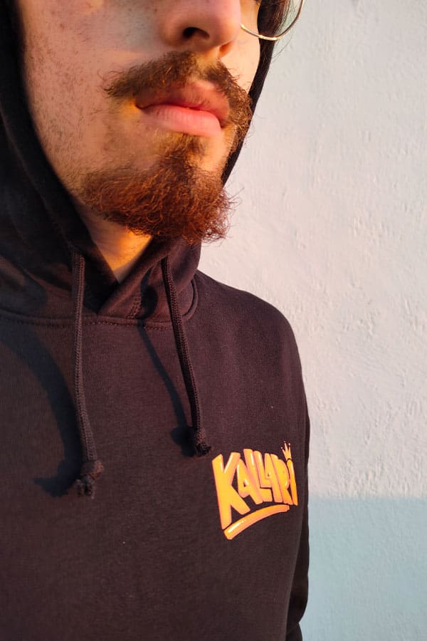 Felpa nera Pesciosa bambini