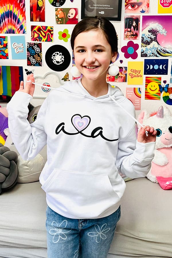 AVA LOVES YOU HOODIE LIGHT