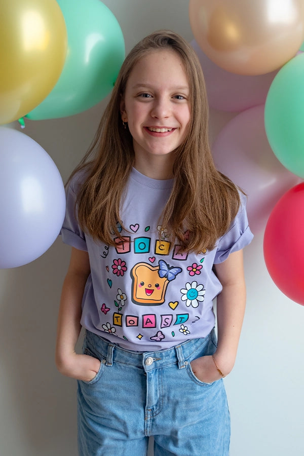 TocaToast Butterfly Shirt lavender