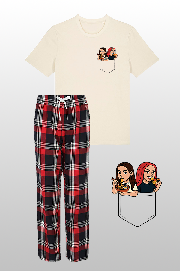 Cel Ina Pyjama Rot/Beige