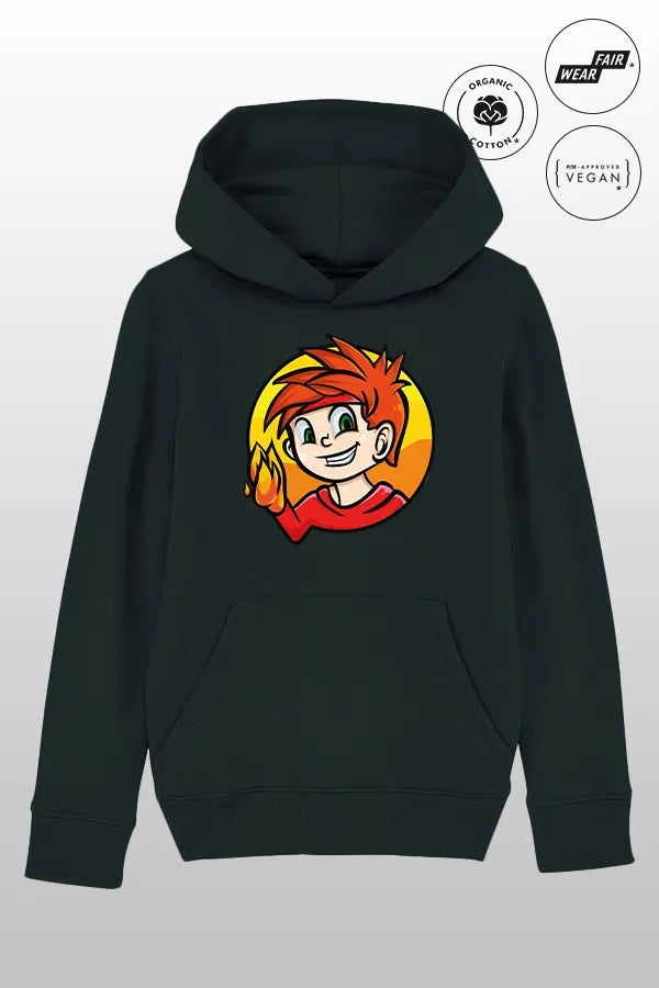 SpaceMitFeuer Kids Hoodie black