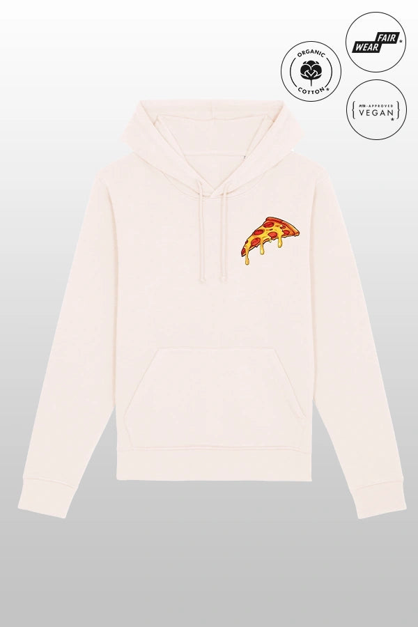 Pizza Passion Team Egg Hoodie vintage white