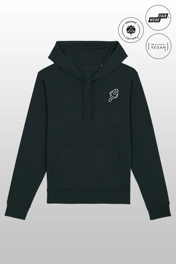 Space Raketen Hoodie black