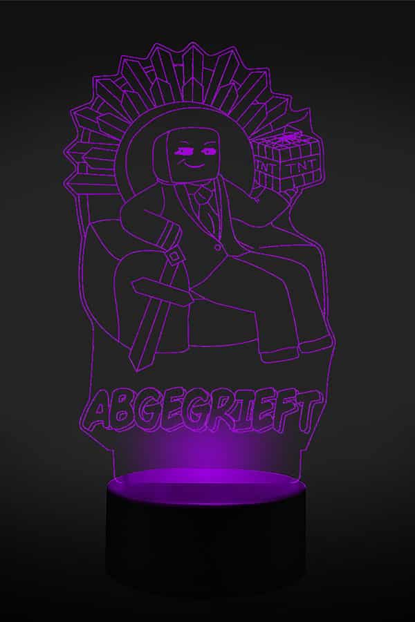 Abge Thron 3D LED Lampe