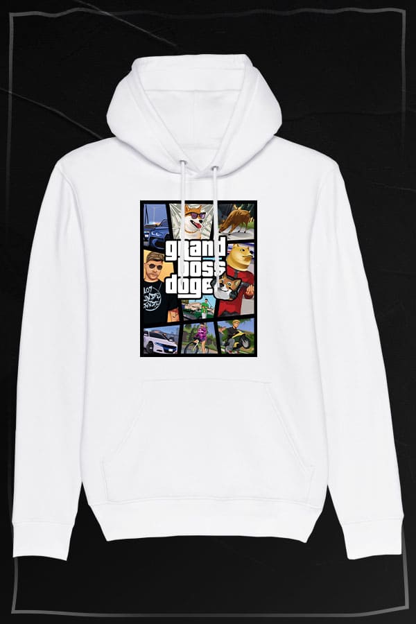Grand boss doge Hoodie white