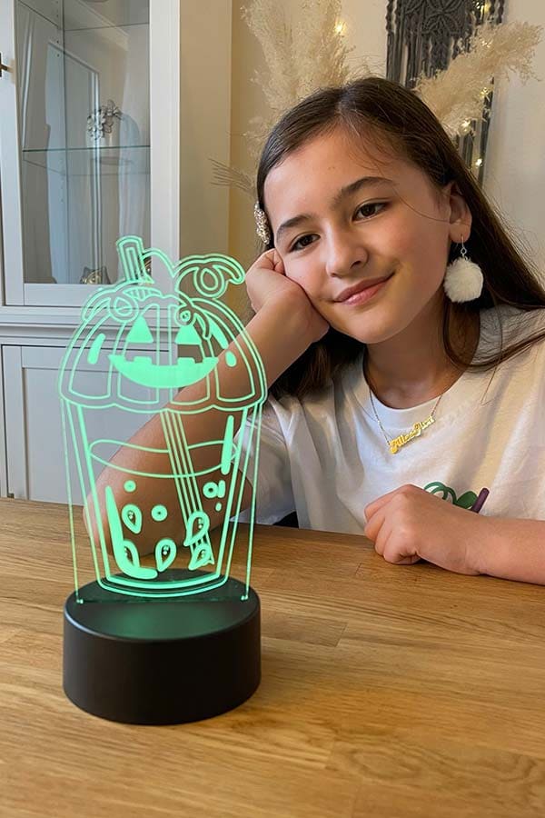 Ava Bubble Tea 3D LED Lampe