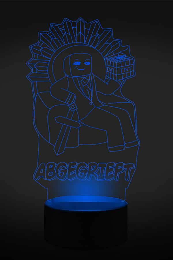 Abge Thron 3D LED Lampe