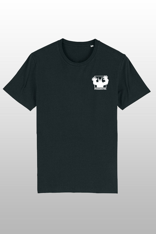 Pixelbiester Logo Shirt schwarz