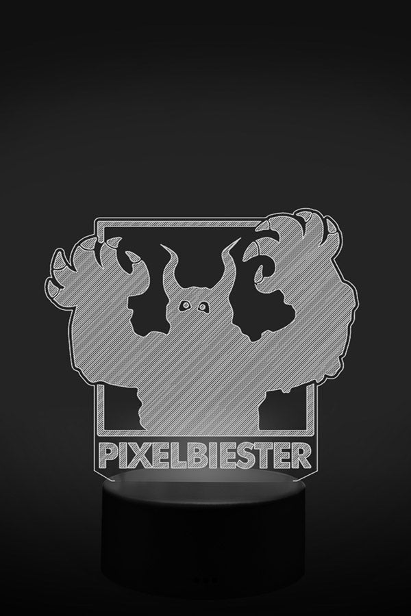 Pixelbiester 3D LED Lampe