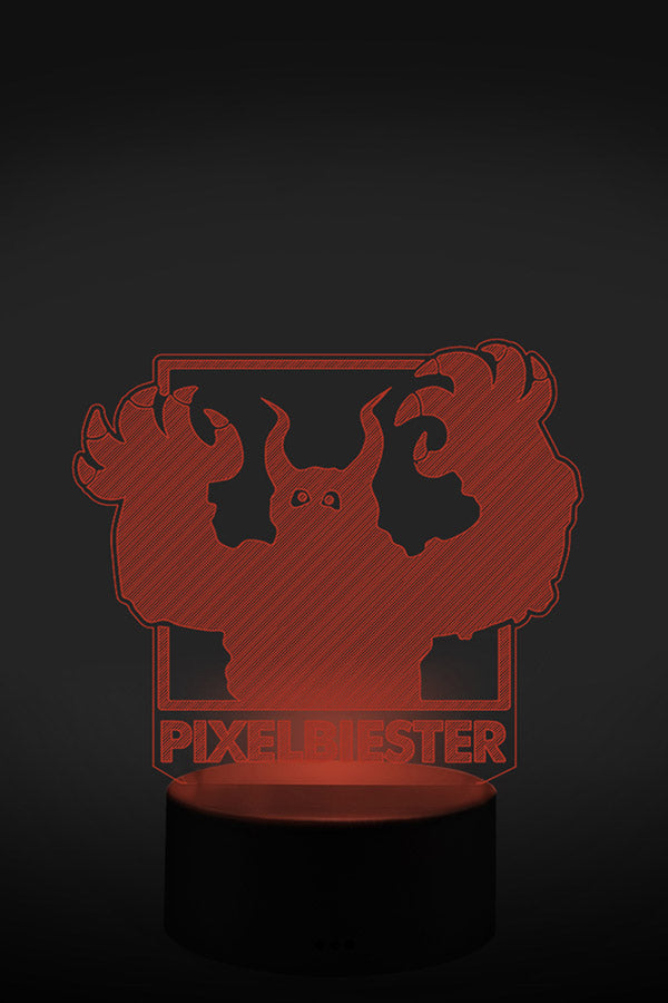 Pixelbiester 3D LED Lampe
