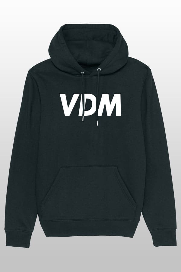 VDM Hoodie black – Weiß