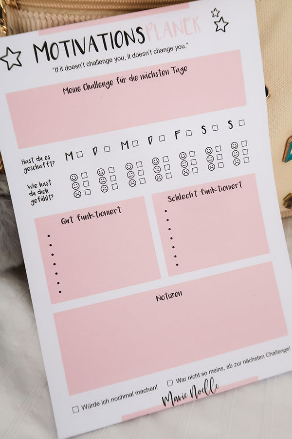 MOTIVATIONS PLANER MAVIE