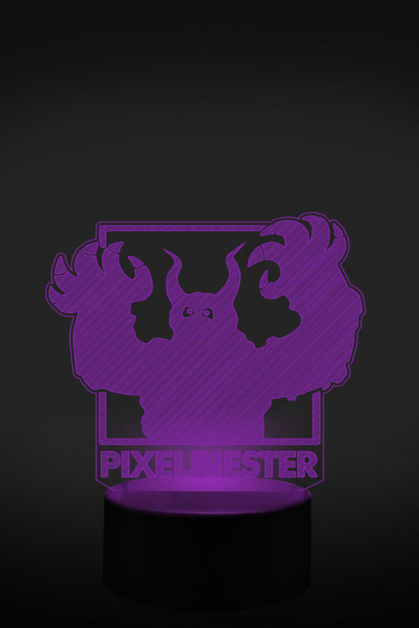 Pixelbiester 3D LED Lampe