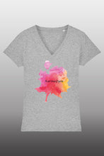 Lade das Bild in den Galerie-Viewer, Dankeschön für MaSkieren T-Shirt-V heather grey
