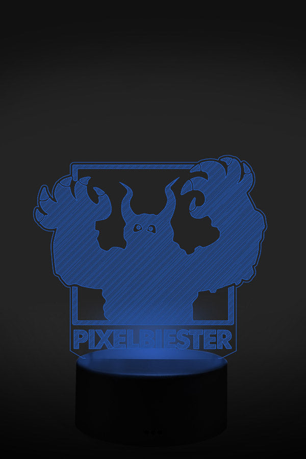 Pixelbiester 3D LED Lampe