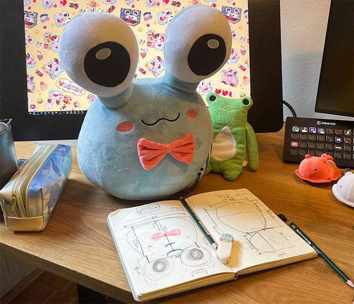 Schneckchenplüsch + Stickerbogen