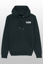 Lade das Bild in den Galerie-Viewer, VDM Hoodie black – Weiß klein
