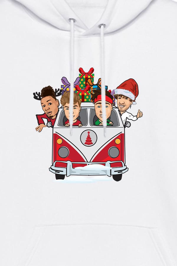 VanTour Hoodie white colorful