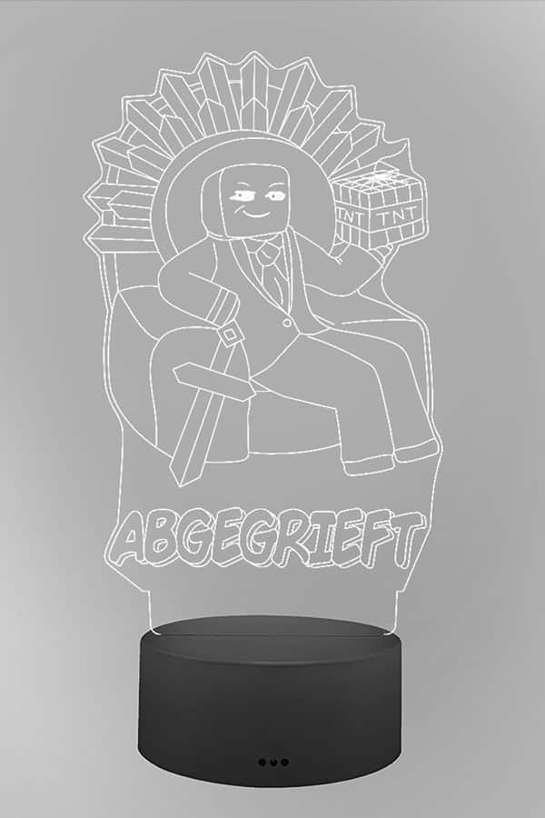 Abge Thron 3D LED Lampe