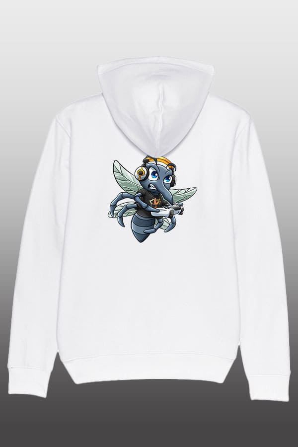 Hoodie Quad White Double