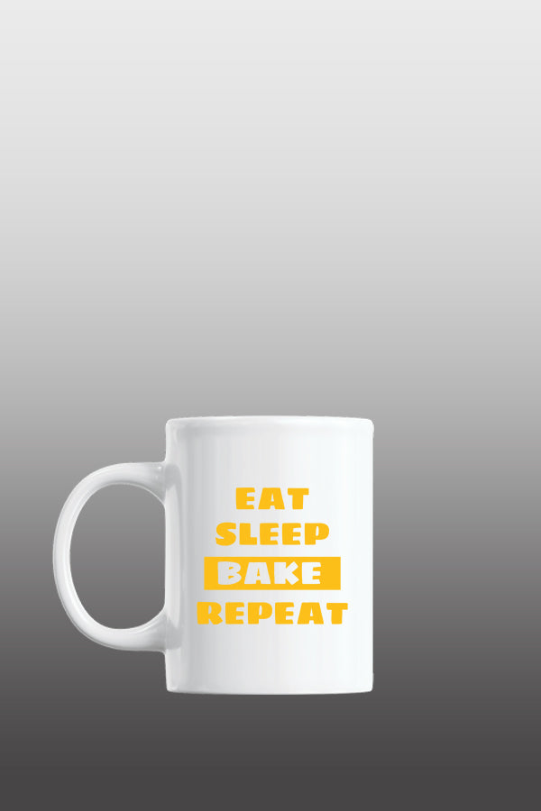 Eat Sleep Bake Repeat Tasse Standard