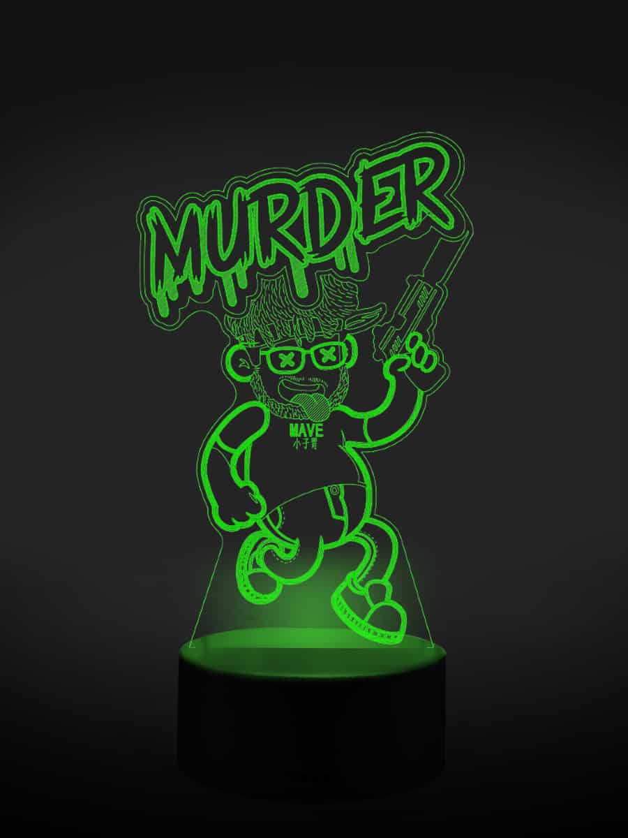 Murder LED 3D Lampe