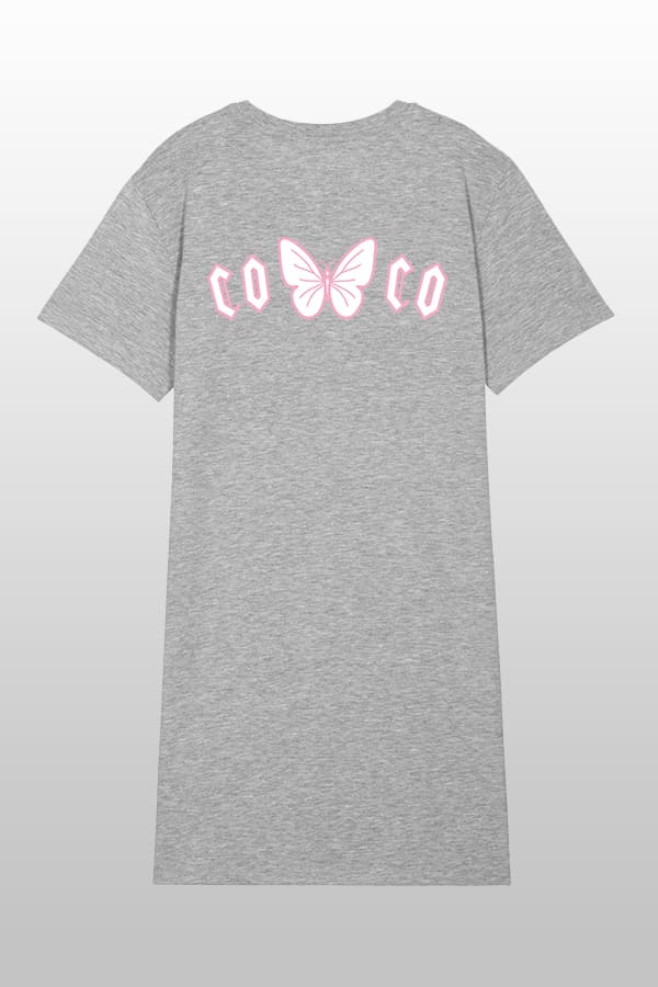 Coco Shirtkleid Heather Grey