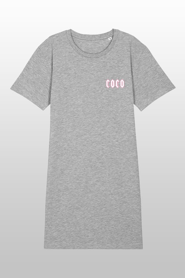 Coco Shirtkleid Heather Grey
