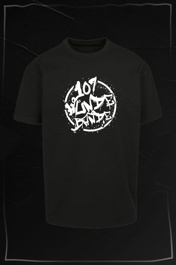 107 Hundebande Oversize Shirt black