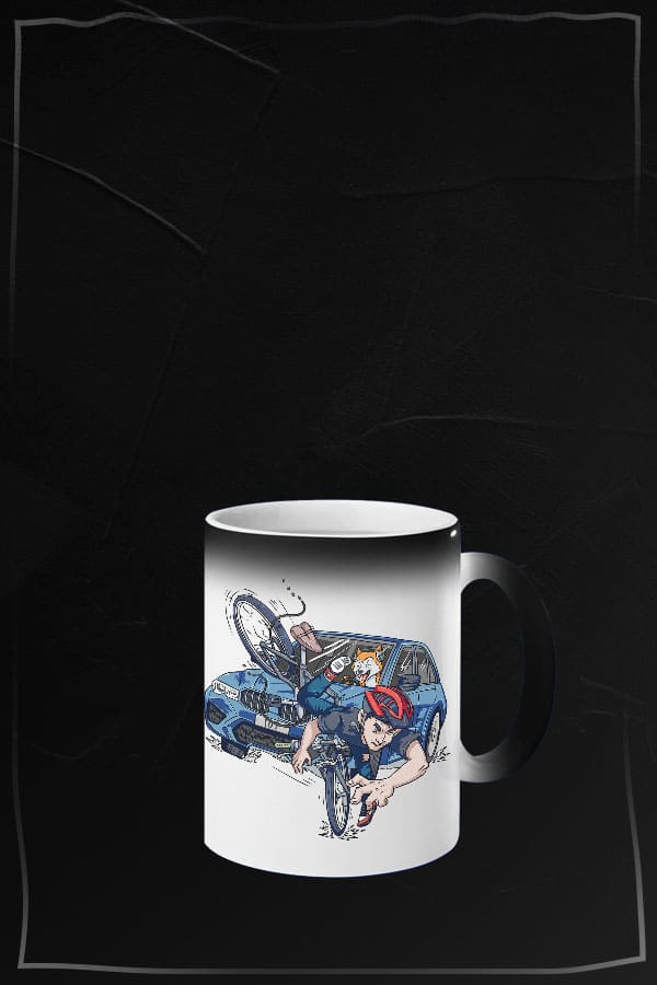 Radlfahrer Magic Tasse