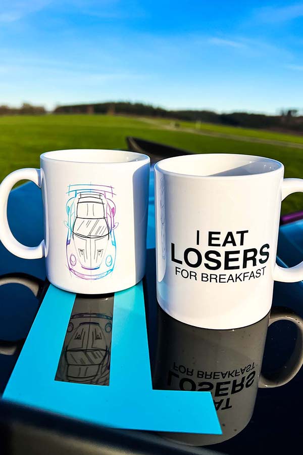 I eat losers for breakfast Tasse bunt