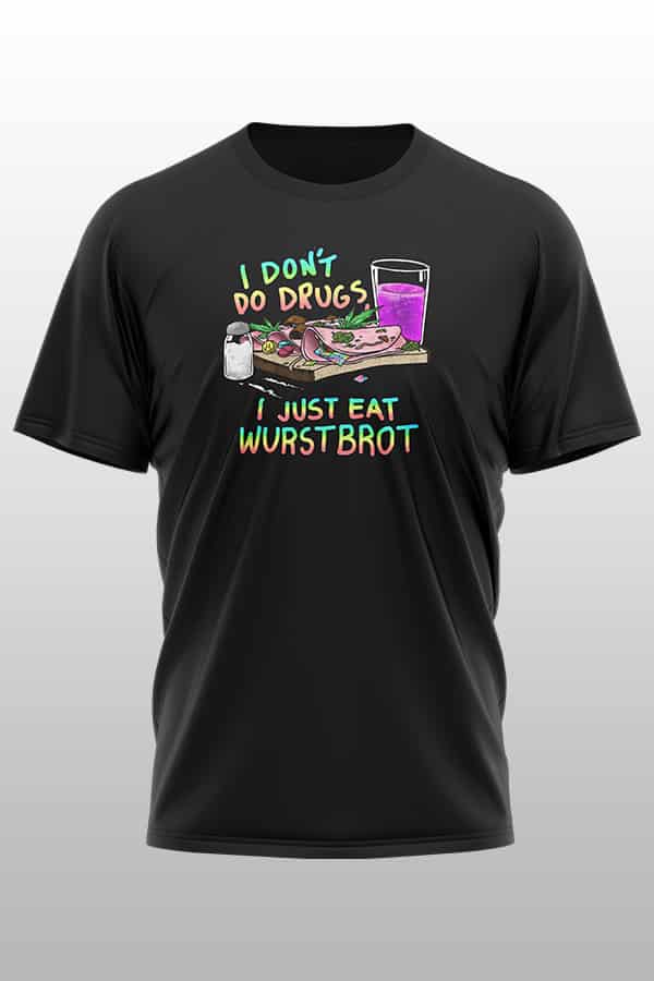 Openmind Wurstbrot Shirt schwarz