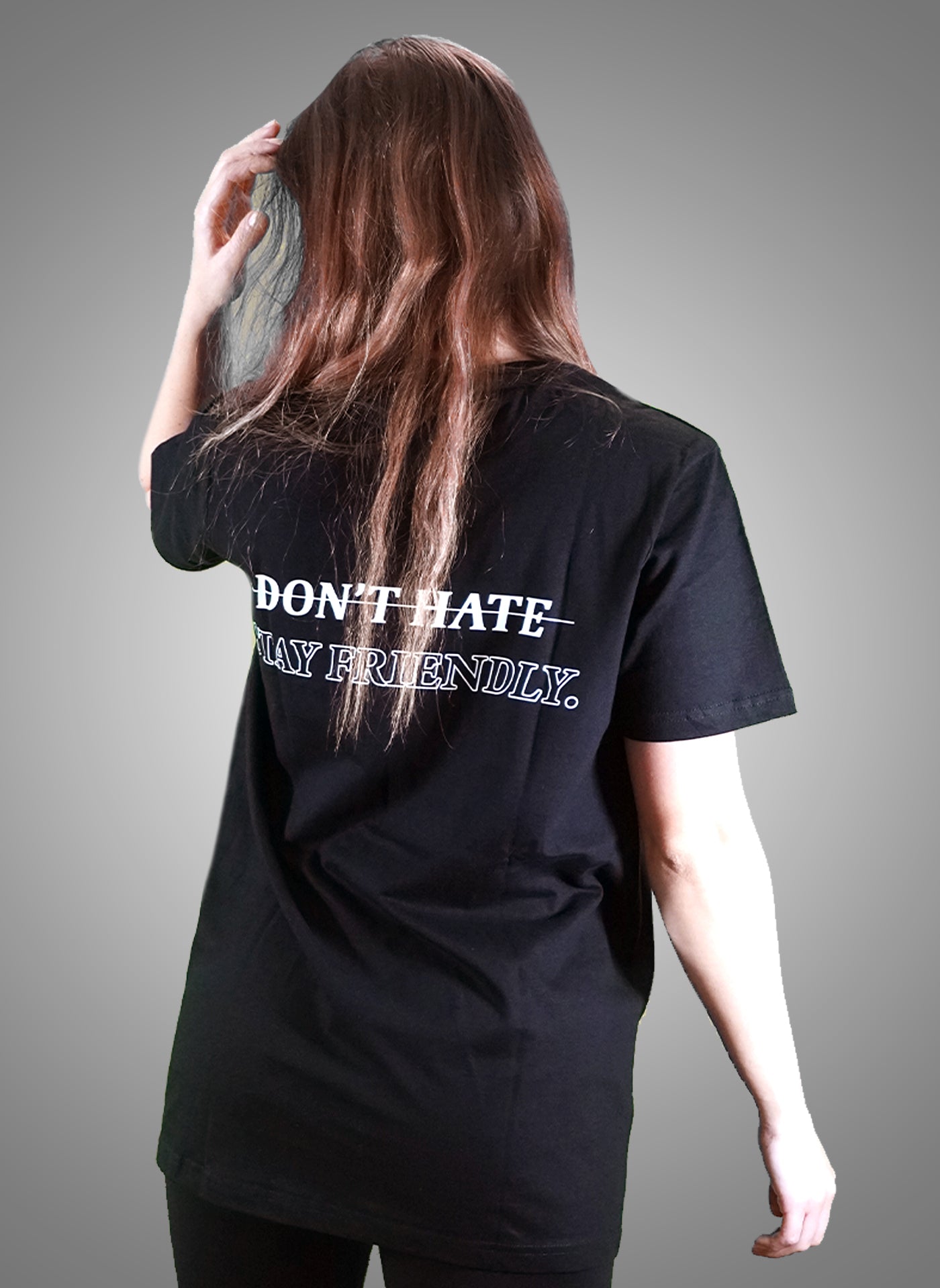 AlphaKevin Stay Friendly Shirt black