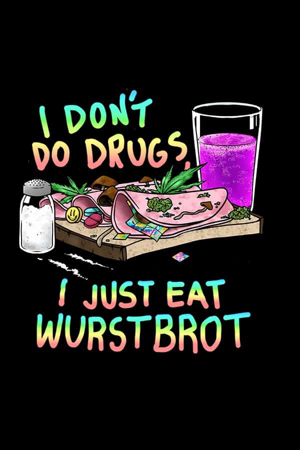 Openmind Wurstbrot Hoodie schwarz