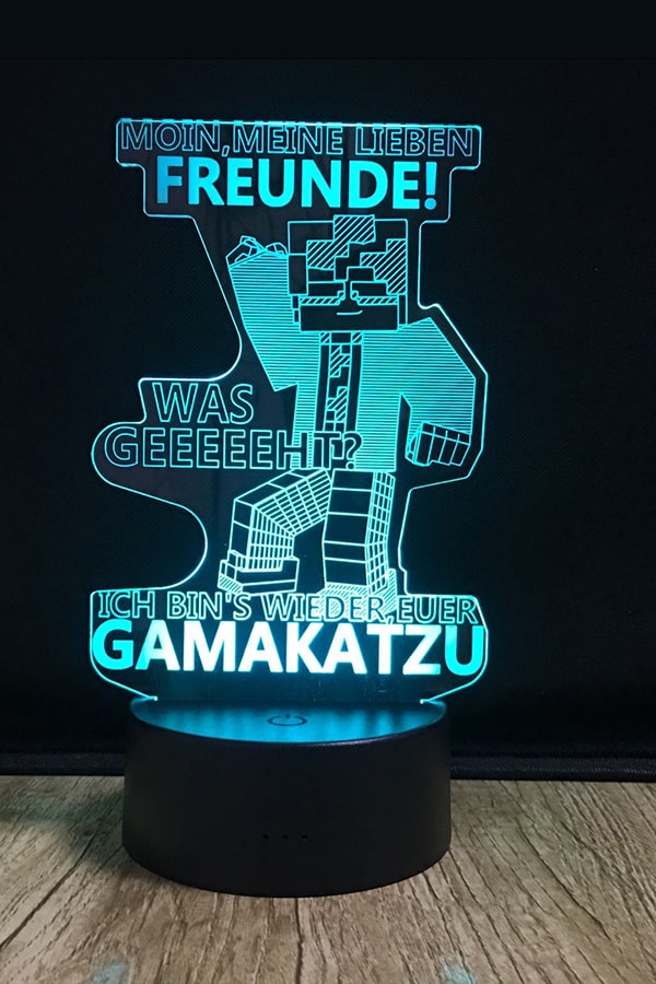 Gamakatzu 3D LED Lampe LIMITIERT