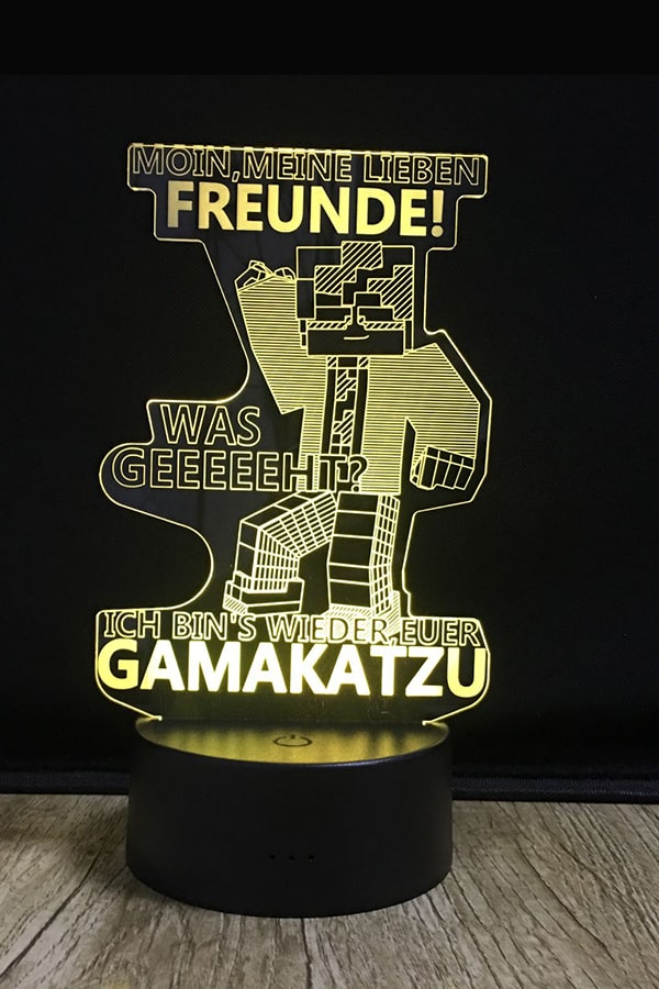 Gamakatzu 3D LED Lampe LIMITIERT