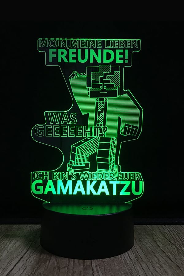 Gamakatzu 3D LED Lampe LIMITIERT
