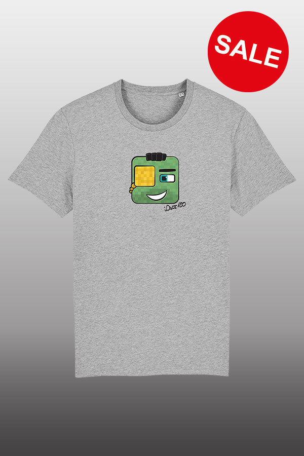 iOser100 Shirt Heather Grey Green Head Sale
