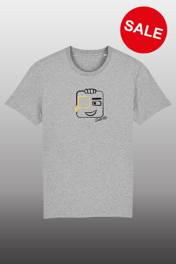 iOser100 Shirt Heather Grey Lines Sale