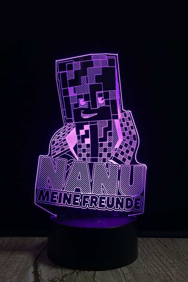 Nanu 3D LED Lampe